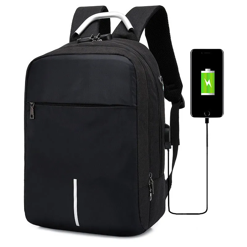 Men's business casual password lock anti-theft backpack