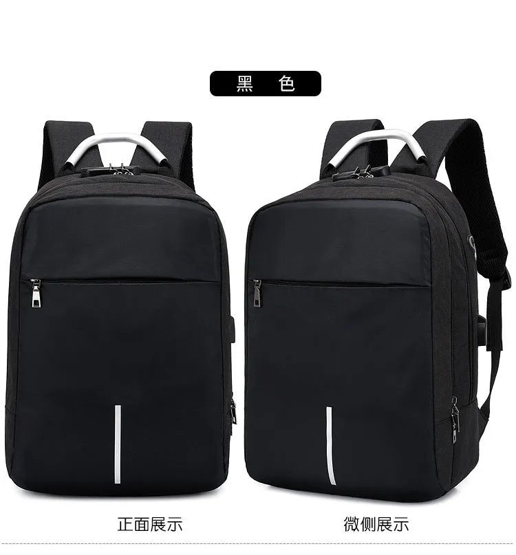 Men's business casual password lock anti-theft backpack