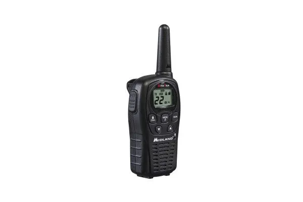 Midland® Up to 24 Mile, GMRS Two-Way Radios With Batteries, Charger, and AC Adapter