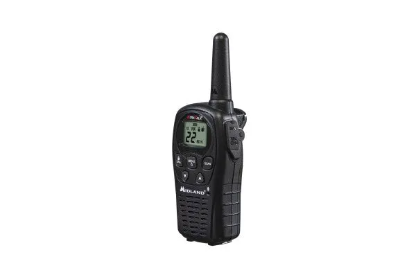 Midland® Up to 24 Mile, GMRS Two-Way Radios With Batteries, Charger, and AC Adapter