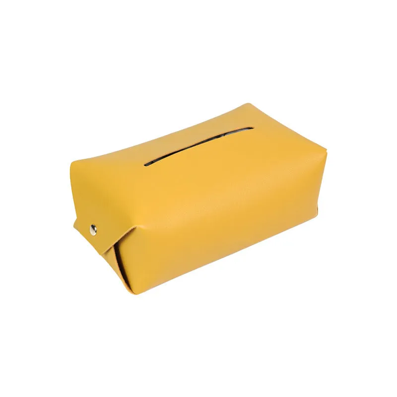 Minimalist Leather Tissue Box Cover, HG0135