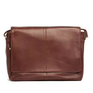 Oran - RH 2367 Mens leather business Satchel - Brandy