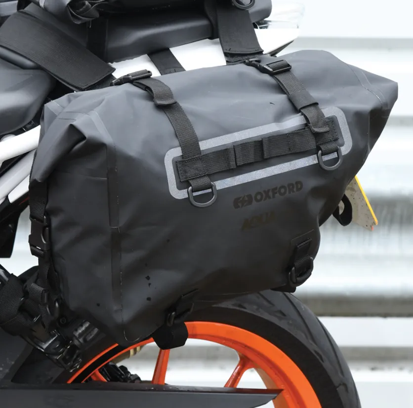 Oxford Aqua Waterproof Black Pannier Saddlebags P32