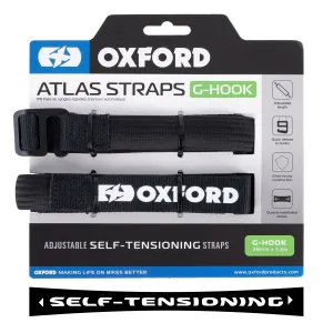 Oxford Atlas Straps G-Hook 26mm x 1.2M Black (Pair)