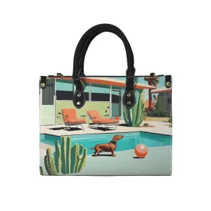 Palm Springs Dachshund Handbag