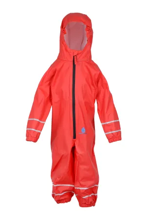 PU Splash Red All in One Rainsuit