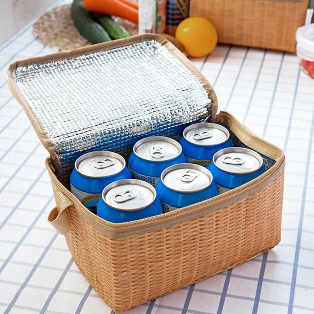 Rattan Lunch Bag