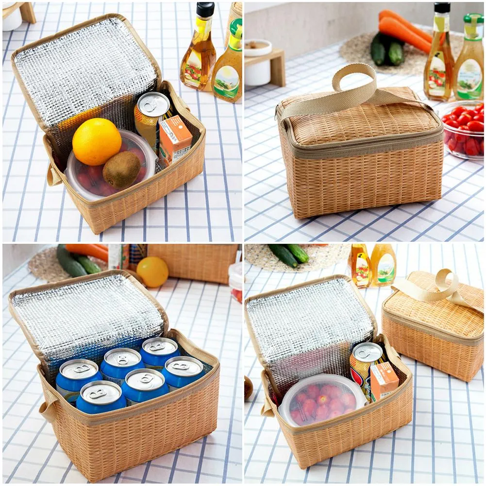 Rattan Lunch Bag