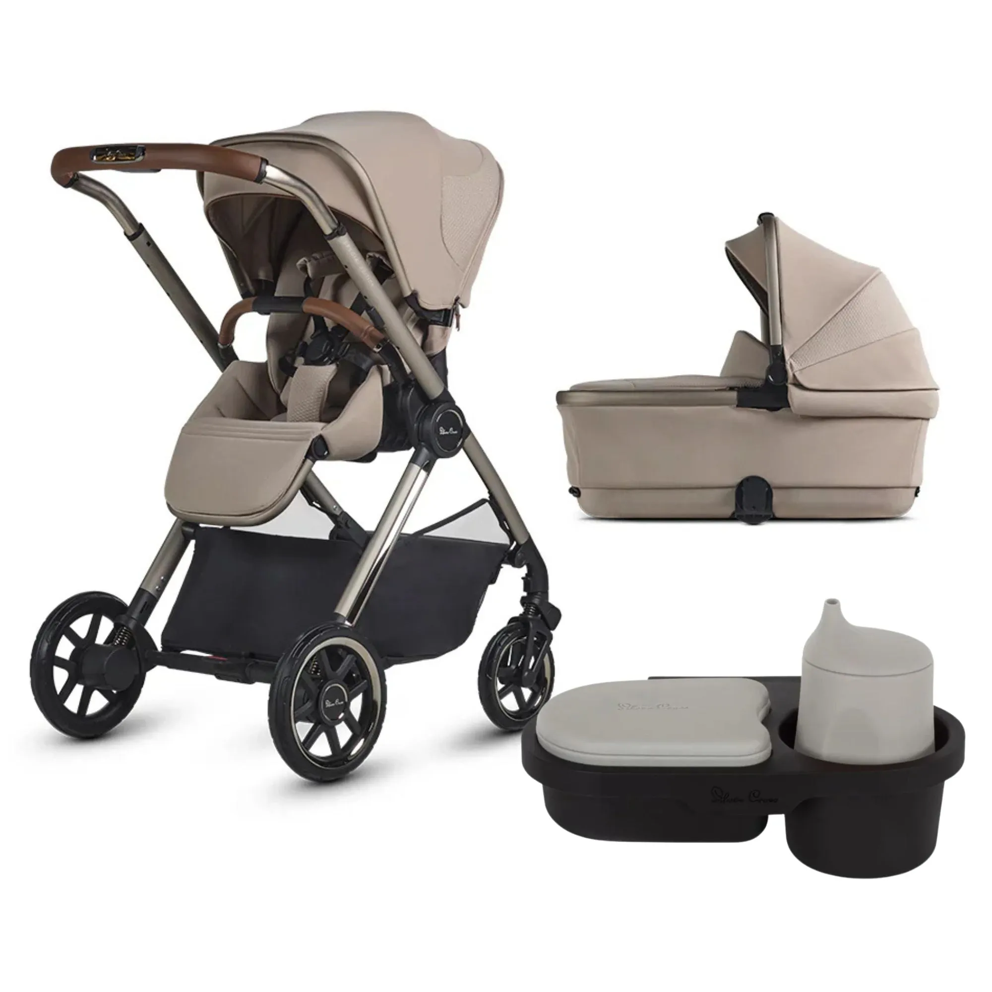 Silver Cross Reef 2 with Carrycot Special Edition – Frappe (Limited Time Offer FREE Snack Tray) ETA Mid Nov