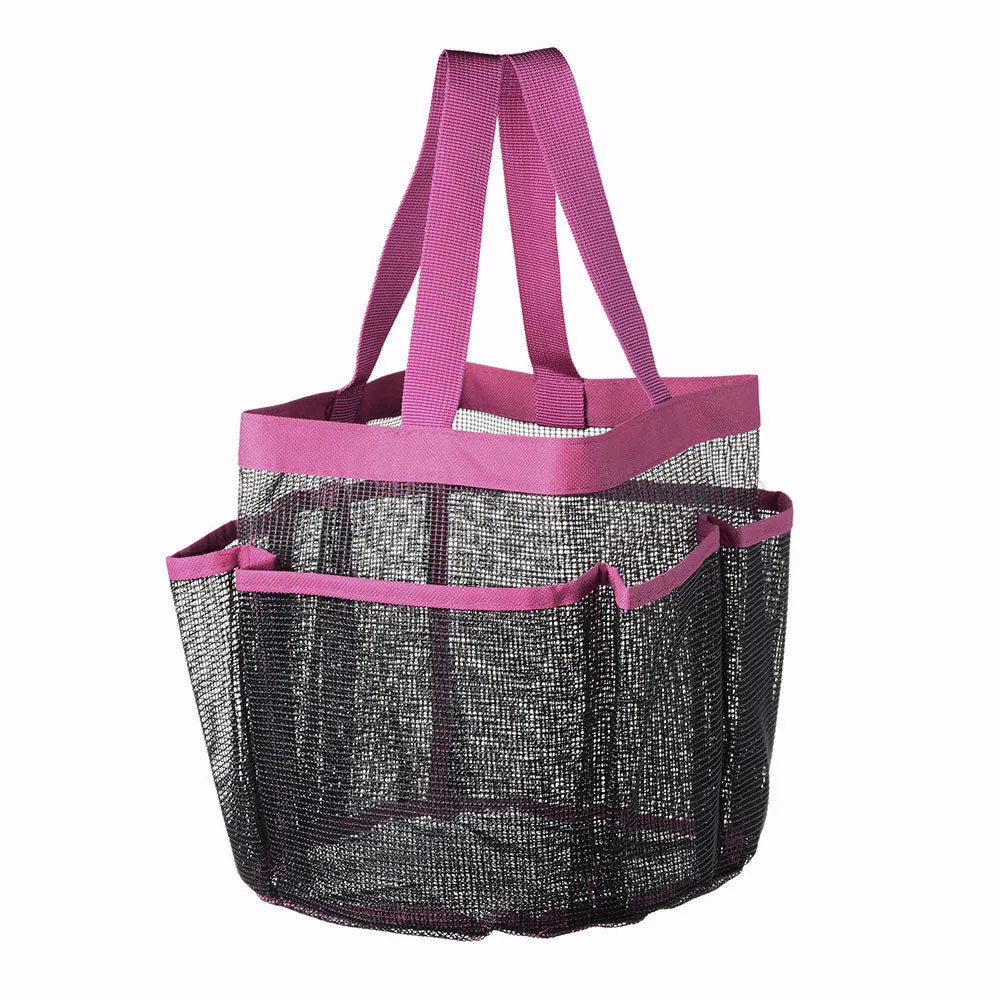 TheLAShop 8-Pocket Shower Caddy Mesh Quick Dry Travel Tote