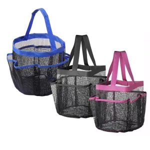 TheLAShop 8-Pocket Shower Caddy Mesh Quick Dry Travel Tote