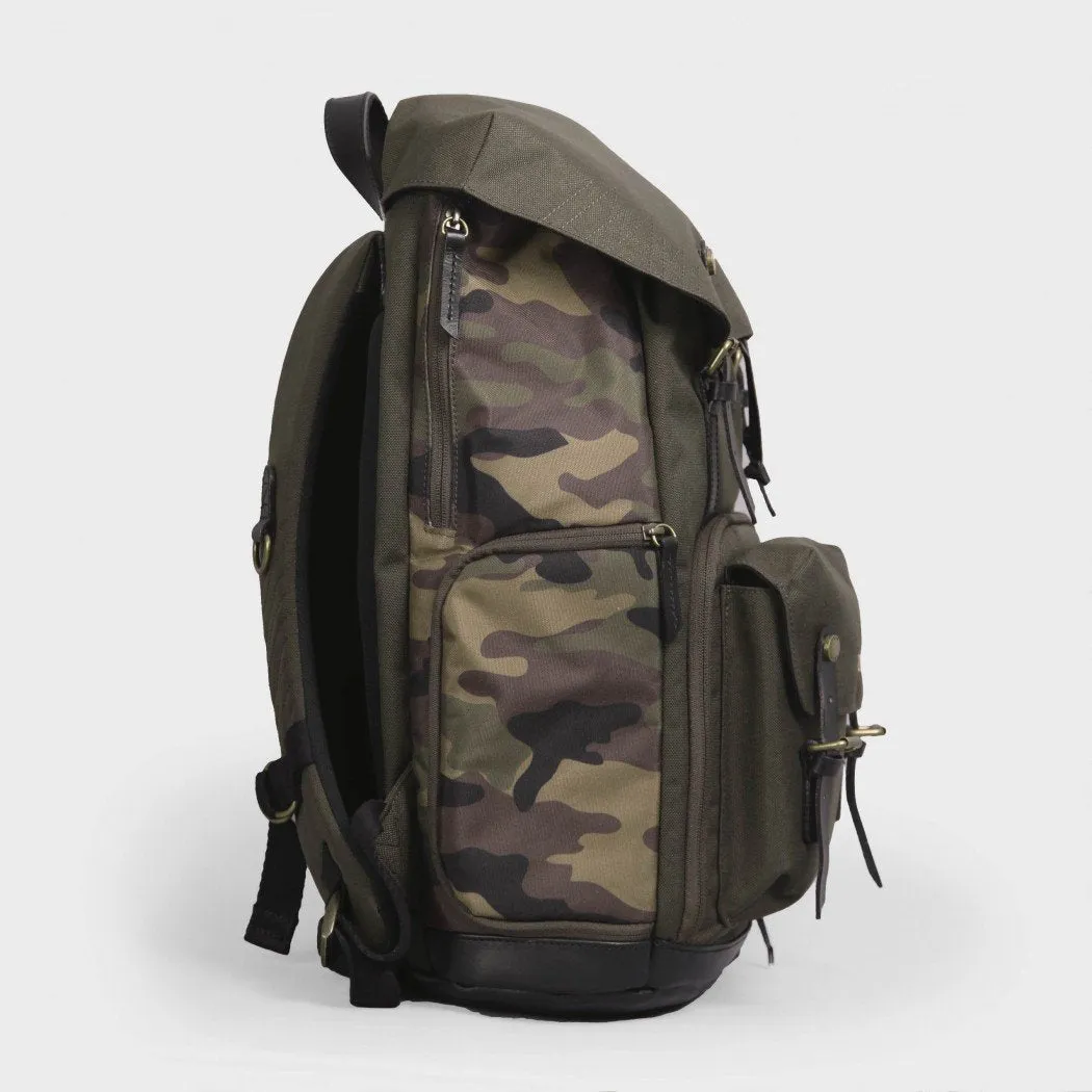 Zkin Raw Yeti Camouflage Green DSLR Camera Backpack Bag